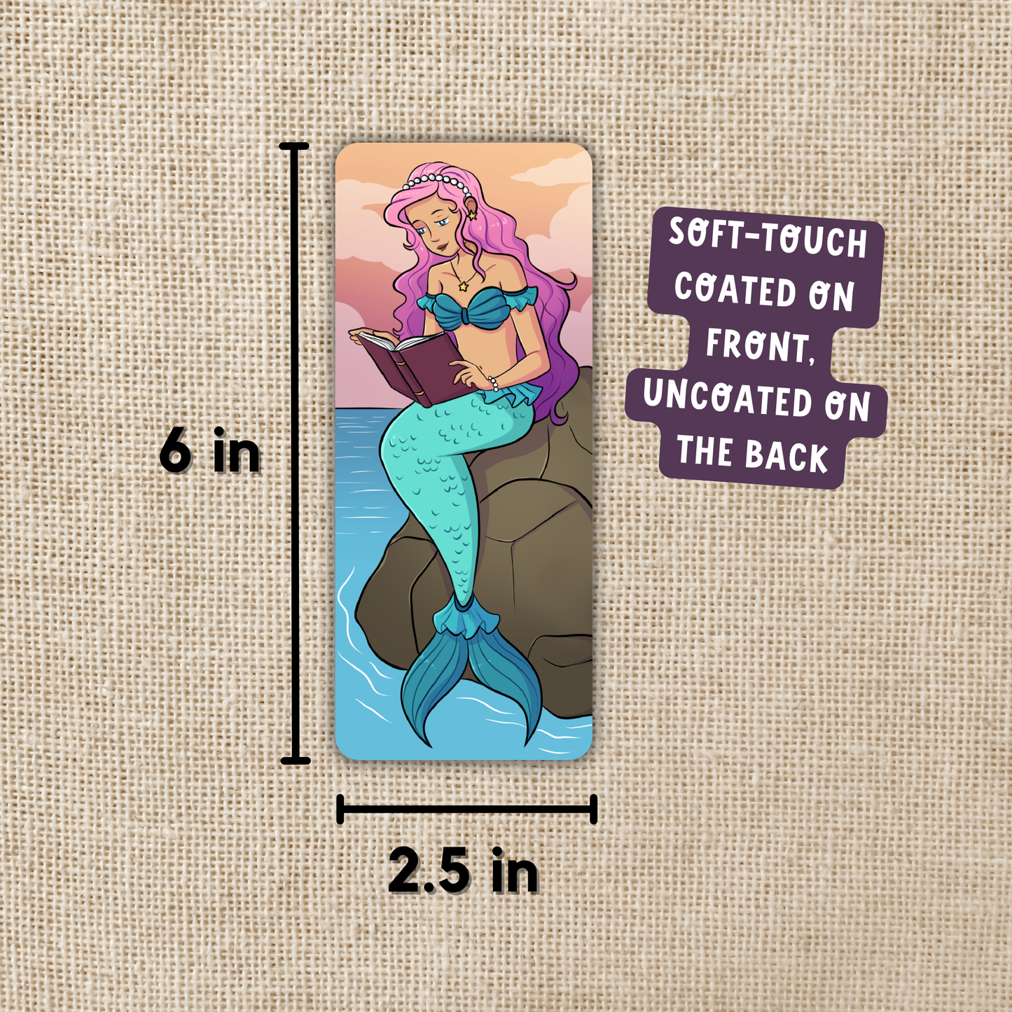 Wildly Enough - Reading Mermaid Book Tracker Bookmark