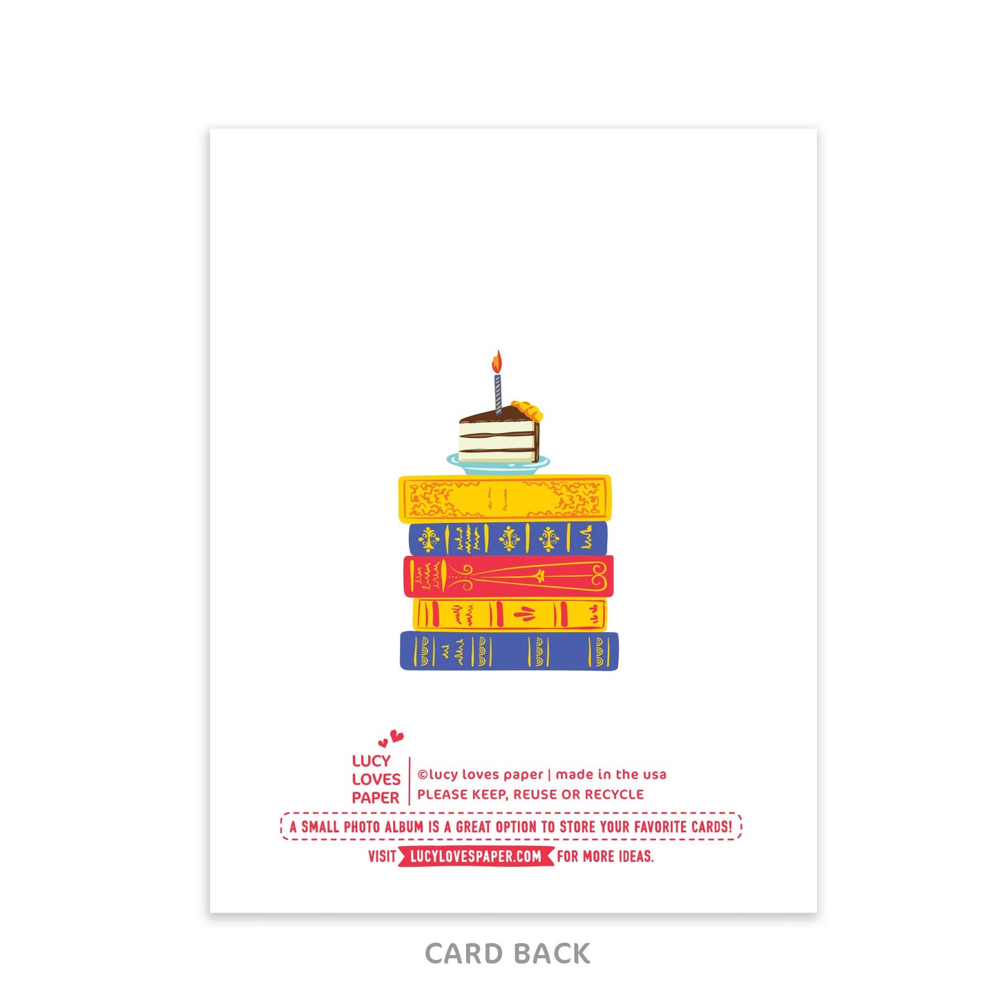 Lucy Loves Paper - Beautiful Life Story | Books Birthday card