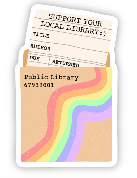 inviting affairs paperie - Support Your Local Library Sticker