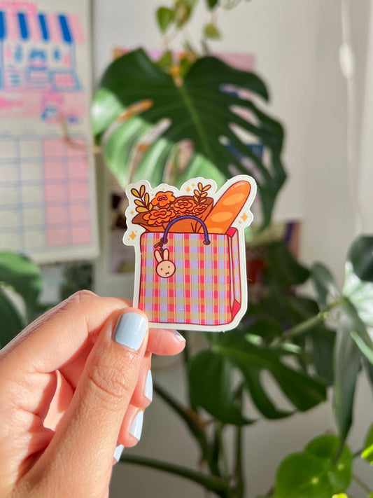 Marlene Vega Studio - Bolsa de Mercado (Mexican tote bag) Sticker