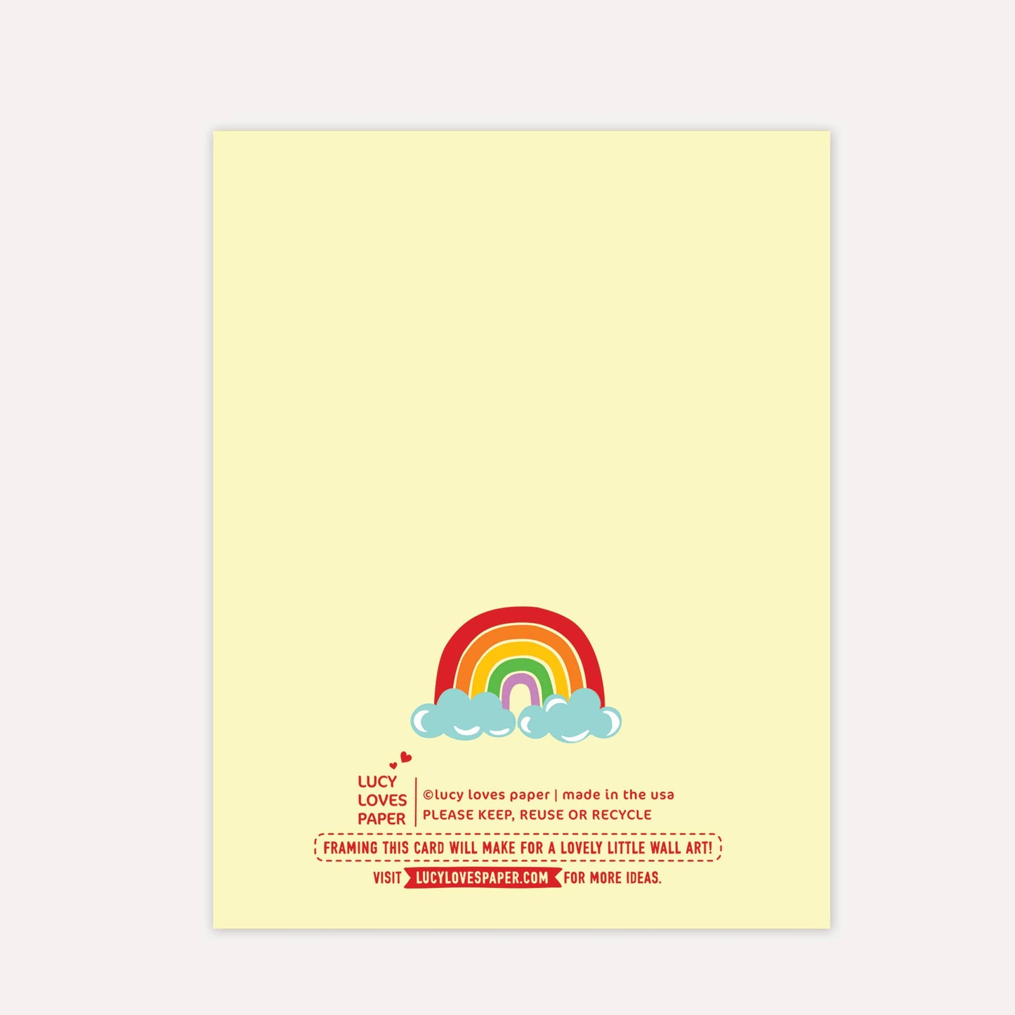 Lucy Loves Paper - Have a Beautiful Day - Everyday Rainbow Card (A2)