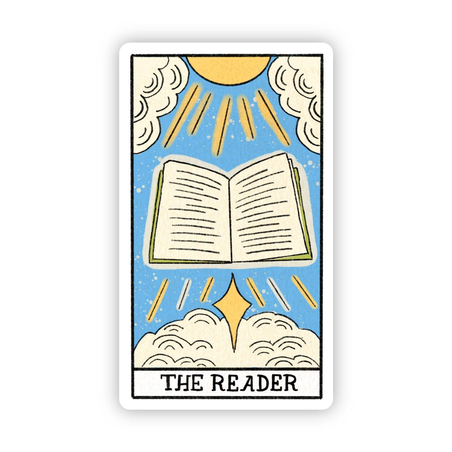 Big Moods - "The Reader" Tarot Card Sticker