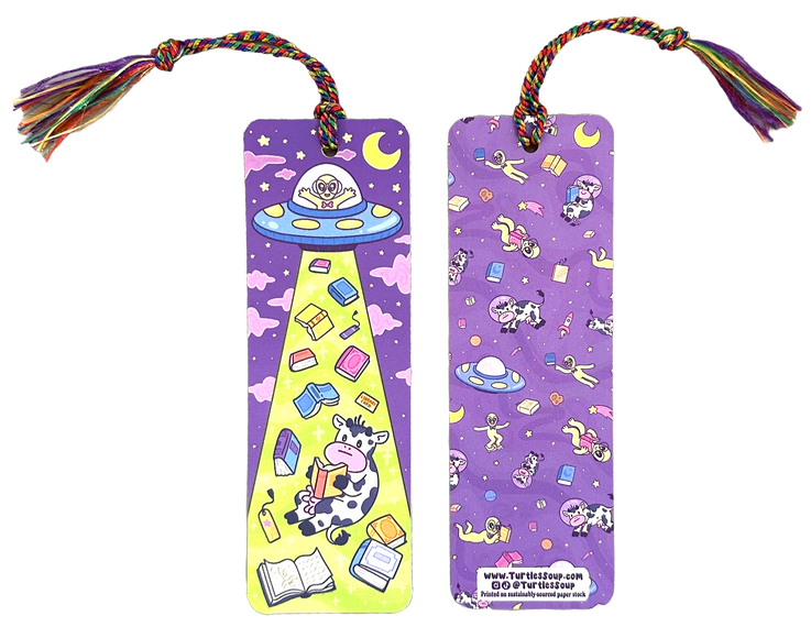 Turtle's Soup - Alien Abduction Reader Gift Bookmark with Tassel