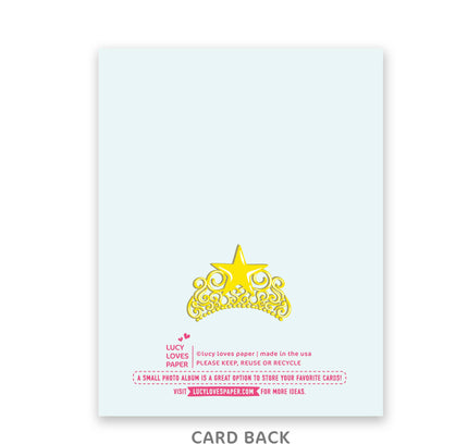 Lucy Loves Paper - Birthday Queen Birthday Card | Queer Bday Card (A2)