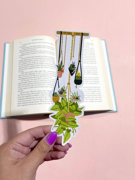 Bloomwolf Studio - Hanging Plants Die Cut Bookmark