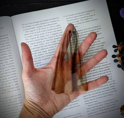 Dark Veinlet - Clear Bookmark - Realistic Sheet Ghost Creepy Horror Gothic