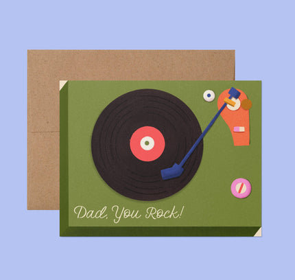 Ana Peake - Dad You Rock Father's Day Greeting Card