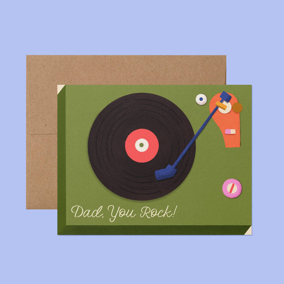 Ana Peake - Dad You Rock Father's Day Greeting Card