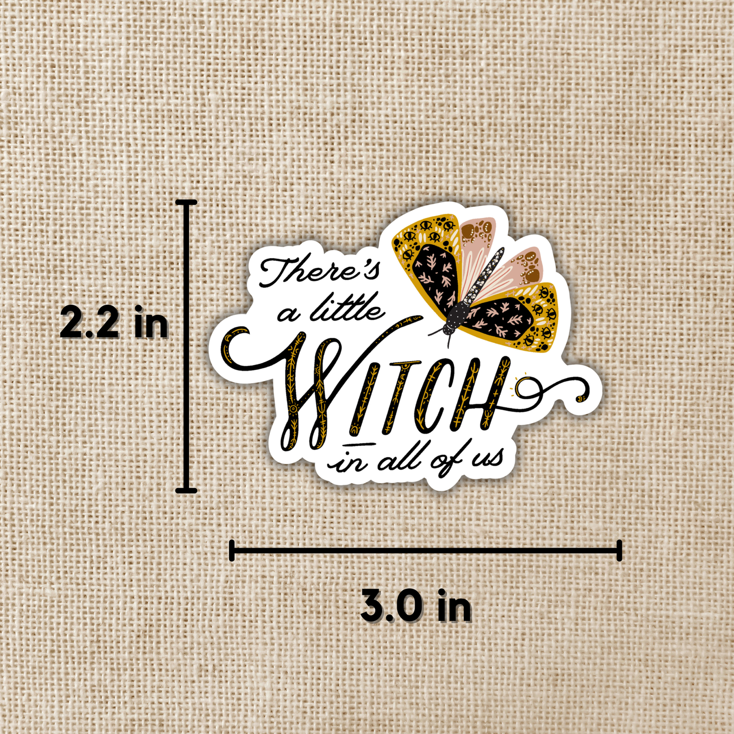 Wildly Enough - Little Witch In All Of Us Sticker, 3-inch