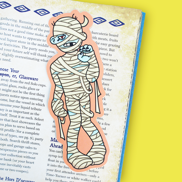 Turtle's Soup - Mummy Monster Pharoah Halloween Bookmark
