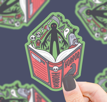 Turtle's Soup - Horror Book Club Scary Bookish Vinyl Sticker