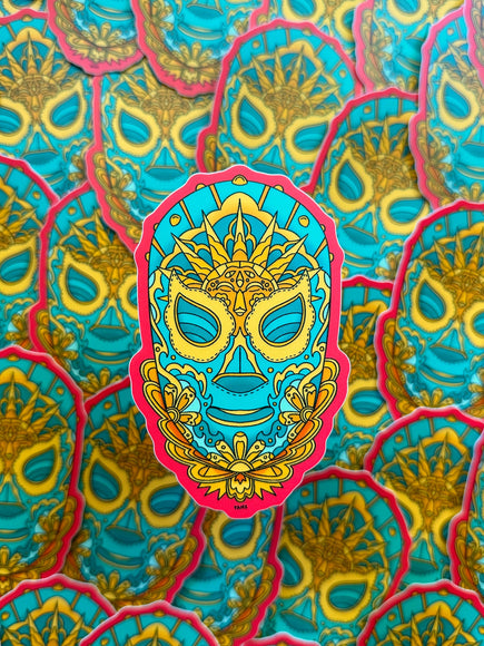 YAMZ: World of Color - Sun Luchador Sticker