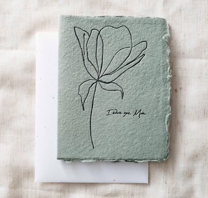 Paper Baristas - I adore you, Mom! | Mother's Day Flower Greeting Card
