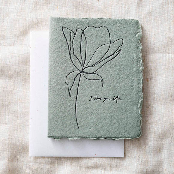 Paper Baristas - I adore you, Mom! | Mother's Day Flower Greeting Card