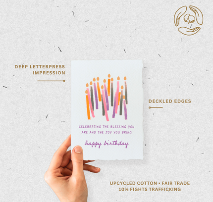 Paper Baristas - Blessing + Joy You Are |  Happy Birthday Greeting Card
