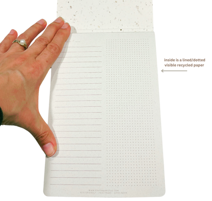 Paper Baristas - Journal Notebook Notepad | Recycle Coffee Bean Grounds Paper