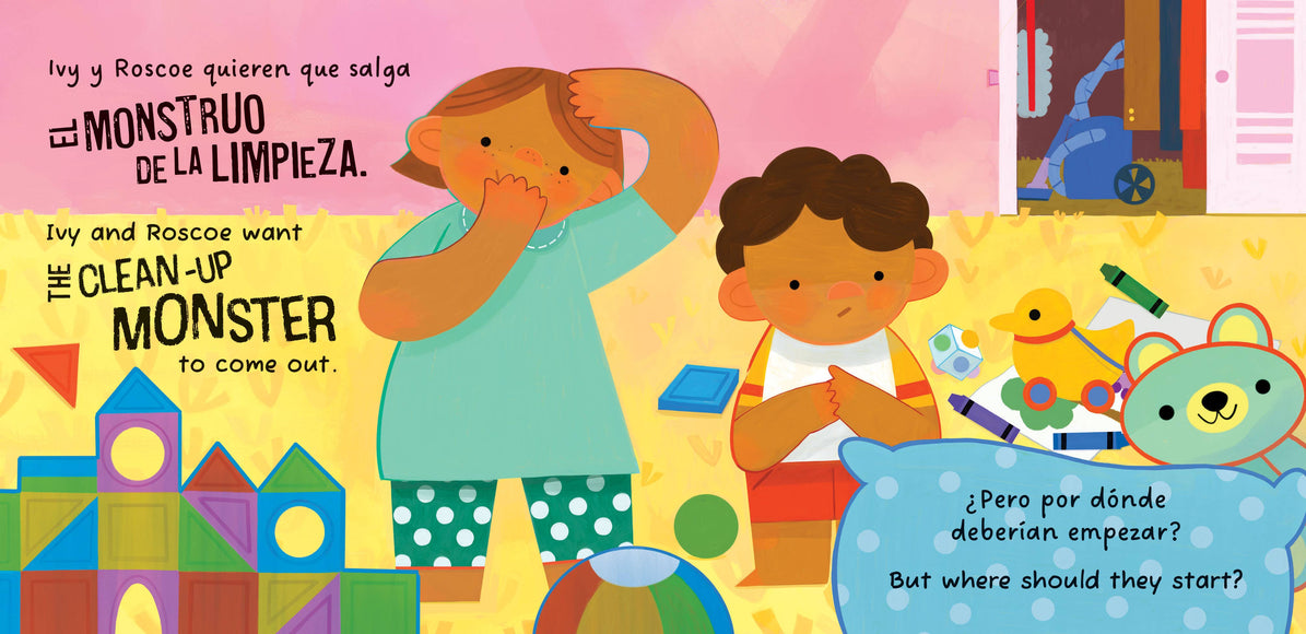 Barefoot Books - The Clean-Up Monster / El Monstruo de la Limpieza