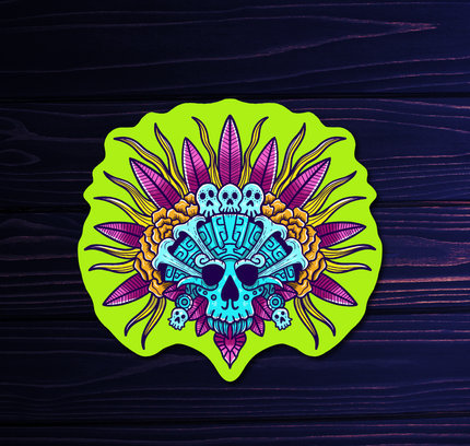 YAMZ: World of Color - Meso American Veggie Mask Stickers