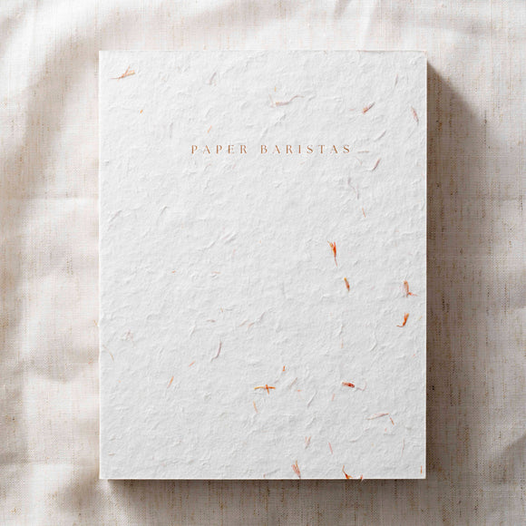 Paper Baristas - Journal Notebook Planner | Dot Grid Lined Petal Seed Paper