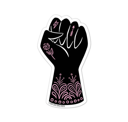Lucy Loves Paper - Black Power Fist - BLM Vinyl Sticker