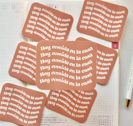 Marlene Vega Studio - Hay Comida en la Casa (Square) Sticker