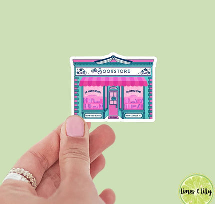 Limes & Lilly - Cute Bookstore Vinyl Sticker | Bookish Stickers | Bookish