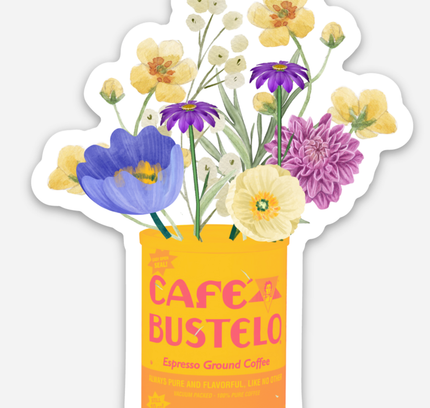 inviting affairs paperie - Cafe Bustelo Sticker – Trendy Vinyl Decal for Coffee Lovers