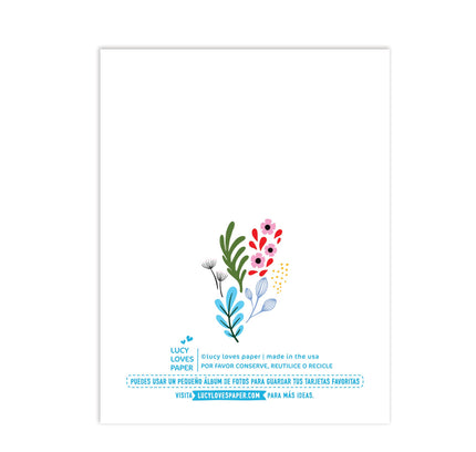 Lucy Loves Paper - Te Quiero Mucho Card In Spanish