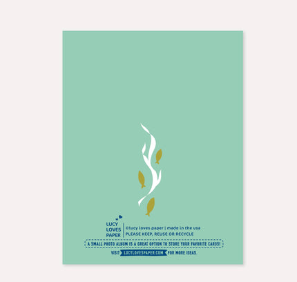 Lucy Loves Paper - Mermaid Beautiful Human - Birthday Card (A2)