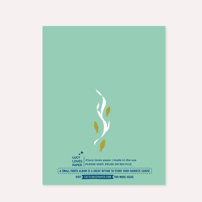 Lucy Loves Paper - Mermaid Beautiful Human - Birthday Card (A2)