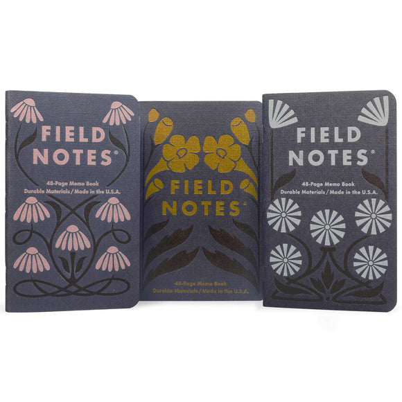 Field Notes - Fall Flowers 3-Pack