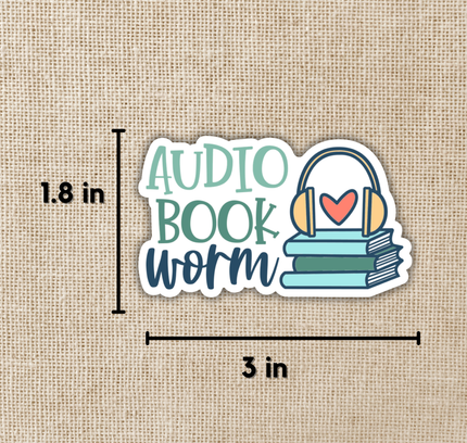 Wildly Enough - Audiobook Worm Sticker