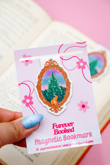 Furever Booked - Emerald Enchantment Glitter Magnetic Bookmark