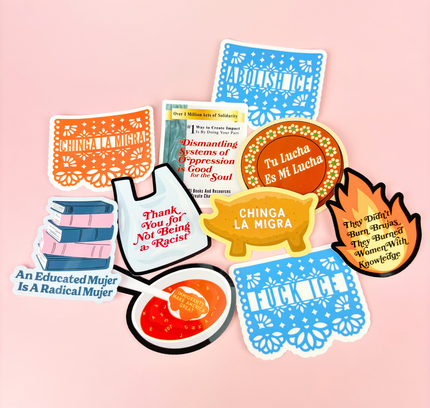 Werk Mija - Chinga La Migra Papel Picado Sticker