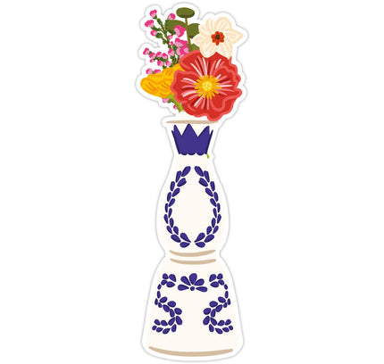 Bloomwolf Studio - Azul Floral Die Cut Bookmark