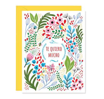 Lucy Loves Paper - Te Quiero Mucho Card In Spanish