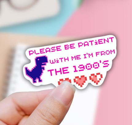 Lalatina Shop - Please be patient with me funny Y2K sticker, decal