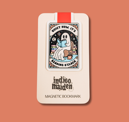Indigo Maiden - Quiet Now It's Reading O' Clock Magnetic Bookmark