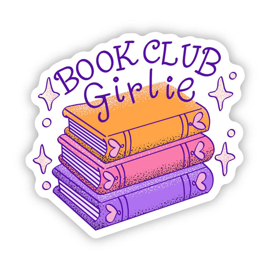 Big Moods - Book Club Girlie Sticker