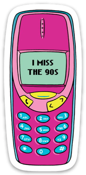THE FOUND - I Miss the 90's Die Cut Sticker