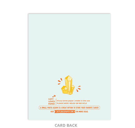 Lucy Loves Paper - Sending You All The Good Vibes Card (A2)