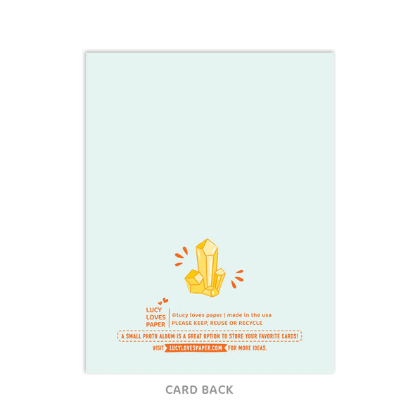 Lucy Loves Paper - Sending You All The Good Vibes Card (A2)