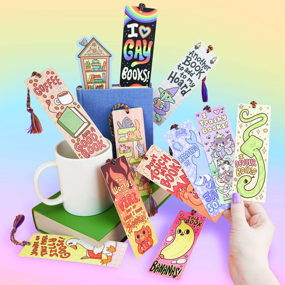 Turtle's Soup - Silly Goose, Reads, Bookish, Cute, Bookmark with Tassel
