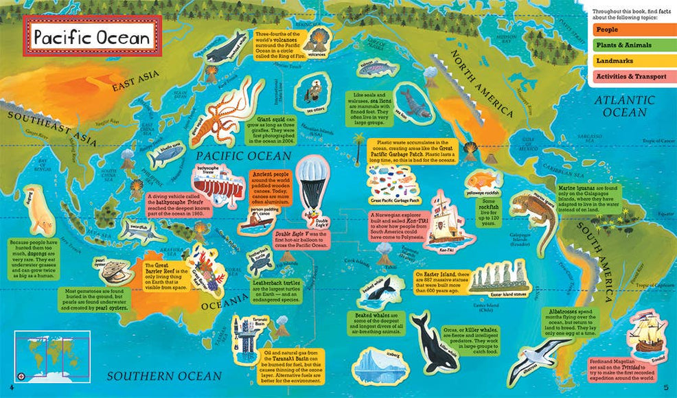 Barefoot Books - Barefoot Books World Atlas Sticker Book