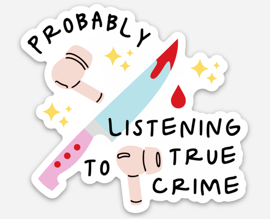 inviting affairs paperie - True Crime Podcast Sticker