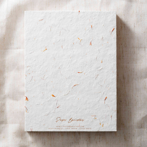 Paper Baristas - Journal Notebook Planner | Dot Grid Lined Petal Seed Paper