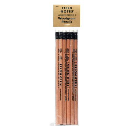 Field Notes - No. 2 Woodgrain Pencil 6-Packs