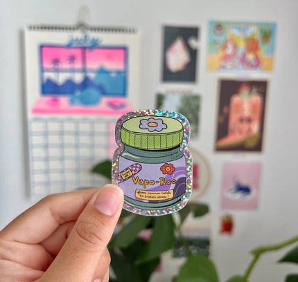 Marlene Vega Studio - Glitter VaporRub Sticker- Mexican Sticker