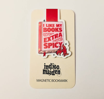 Indigo Maiden - I Like My Books Extra Spicy Magnetic Bookmark