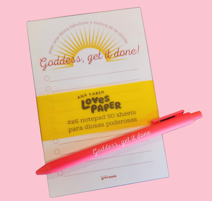 Ana Karen Loves Paper - Goddess, Get It Done Black Ink Pen